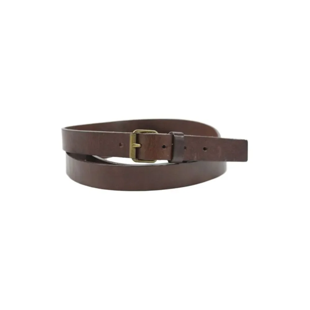 Streets Ahead Womens Medium Width Wrap Around Leather Buckle Belt Brown Large